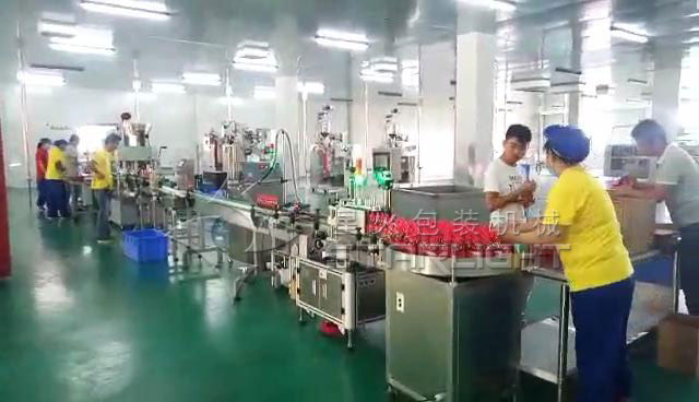 番茄酱灌装设备整机生产车间展示