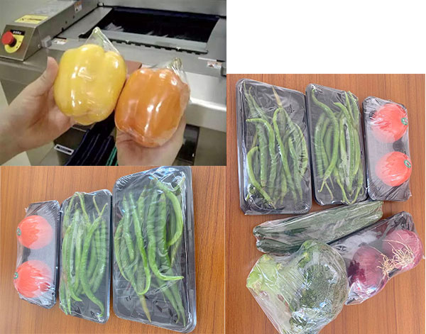 蔬菜生鲜热收缩包装设备样品图
