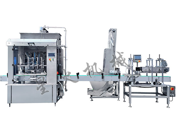 全套大颗粒酱料灌装压盖机